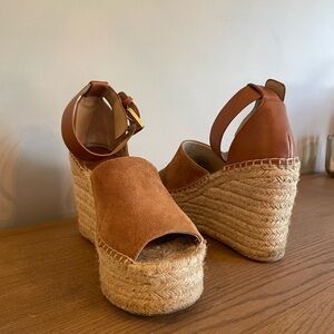 Marc Fisher suede wedges.